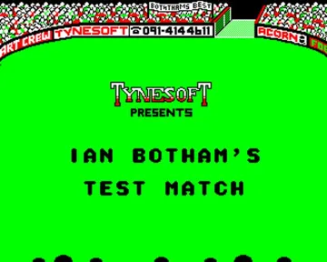 Ian Botham's Test Match (1986)(Tynesoft)[BOTLOAD] screen shot title